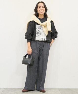 AMERICAN HOLIC News paperスウェット Charcoal Gray