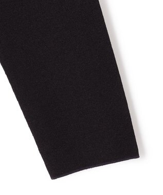 ICB 【洗える】 シンセティックフルニードル クルーネックプルオーバー ブラック系