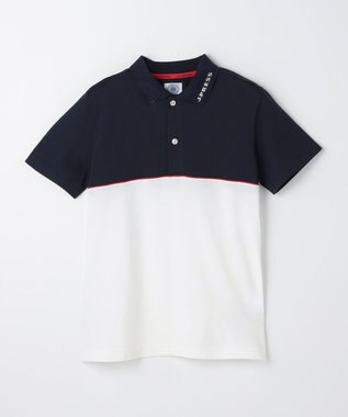 J.PRESS KIDS 【140-170cm】 ブロッキングポロシャツ ネイビー