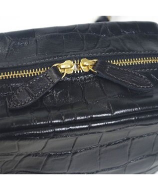 Regalo Felice 【大容量 / 本牛革 / クロコ型押し】ショルダー / REGALO BK(ブラック）