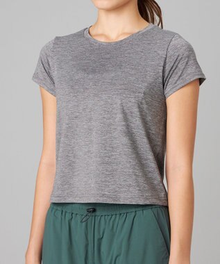 Chacott Chacott BALANCE ドライストレッチリフレクターTシャツ グレー杢