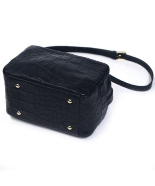 Regalo Felice 【大容量 / 本牛革 / クロコ型押し】ショルダー / REGALO BK(ブラック）