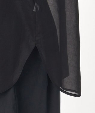 23区 【GOLD LABEL】コットンオーガンジー ジレコンビ ブラウス ブラック系