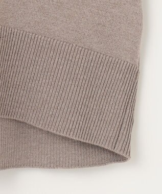 ANY L 【洗濯機可】インターシャロゴニット モカ