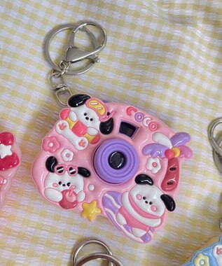 WEGO ぷっくりアニマルトイカメラキーホルダー 柄2