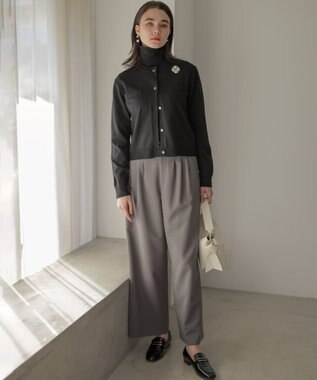 組曲 L ニューシックニット カーディガン ブラック系