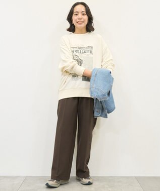 AMERICAN HOLIC News paperスウェット Ivory