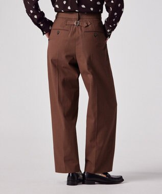 Paul Smith コットンギャバジン タックパンツ チェスナット