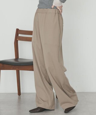 AMERICAN HOLIC 【イージーケア】ベイカーリラックスパンツ Beige