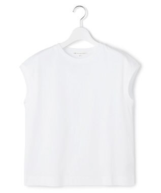 23区 シルキータッチ フレンチスリーブ Tシャツ ホワイト系