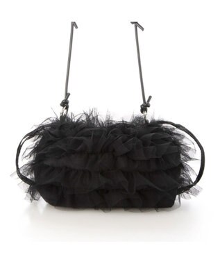 UNBILLION カシュカシュ cachecache / チュールフリルショルダーバッグ ブラック