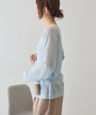 AMERICAN HOLIC シアーニットプルオーバー Blue