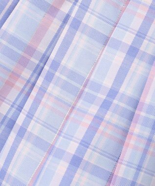 ANY KIDS チェックプリーツスカパン サックスブルー