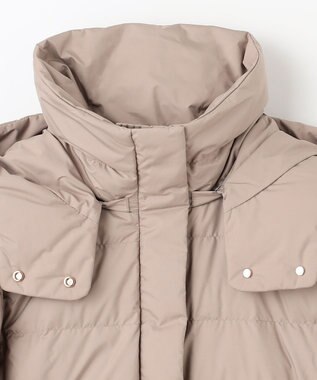 ANY 【洗濯機可/フード取り外し可能/撥水】楽映えリッチロング丈ダウン モカ