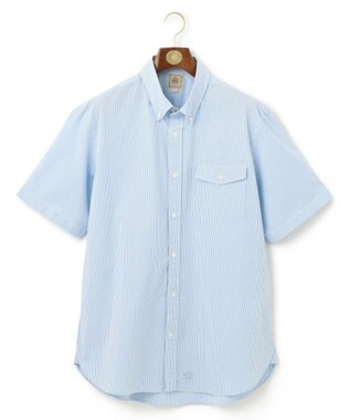 J.PRESS MEN 【KING SIZE】【クールマックス】サッカーストライプ／マイクロギンガムチェック シャツ/B.D