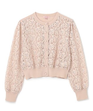 TOCCA 【洗える！】GENIUS OF LACE カーディガン ピンク系