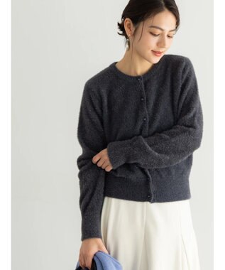 Te chichi ラメシャギークルーネックカーディガン