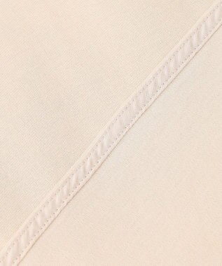 UNFILO BEAUTY FORM ロゴ刺繍フレンチスリーブTシャツ グレージュ[背面ロゴ]