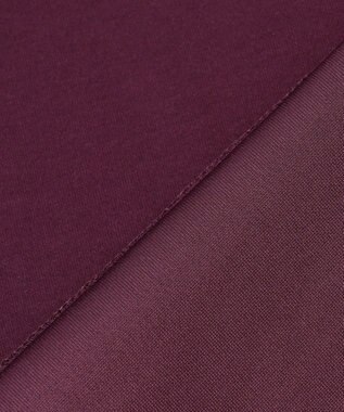 ANY L サイドドットダンボールトレーナー ワイン