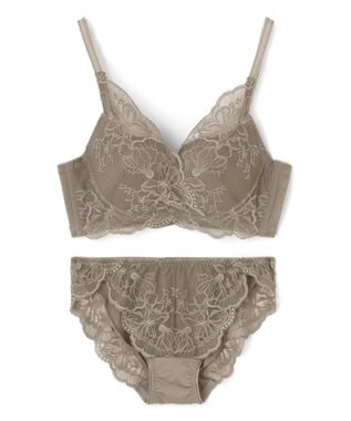 San-ai Resort（三愛水着楽園） 【新レース】カシュクール脇高ブラセット 【northerly】 チャコール