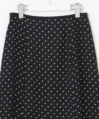 自由区 【セット可/洗える】ダブルスクエアプリント マーメイドシルエットスカート ネイビー系5