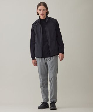 UNFILO MENS スタイリッシュ ハイネック ニット ブラック