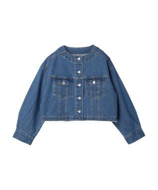 earth music&ecology ノーカラーＧジャン Medium Indigo