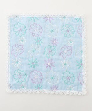 TOCCA DANCE WITH PANSY TOWELCHIEF タオルハンカチ スカイブルー系