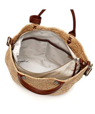 IBIZA ラフィア　2WAYバッグ エメラルドグリーン