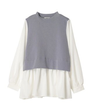 earth music&ecology ベストドッキングプルオーバー Sax