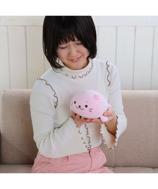 Mother garden しろたん 桜色 ふわもち マスコット 22cm ピンク（淡）