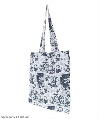 Green Parks ■ＦＥＬＩＸ　総柄ｐｔ　トートバッグ White×Black