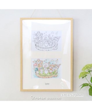 しろたん キャンバスアート アイランド 30×50cm WELCOME TO SIROTAN