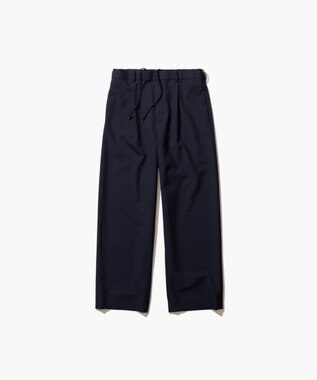 ATON 【26FW】WOOL TROPICAL | ルーズフィットパンツ - UNISEX NAVY