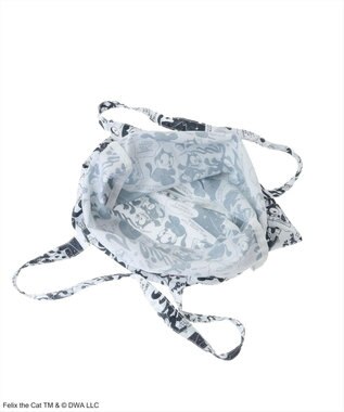 Green Parks ■ＦＥＬＩＸ　総柄ｐｔ　トートバッグ White×Black