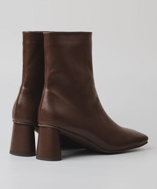 BONTRE 【PRECIEUX JOUET/プレシュウジュエ】ワイドスクエアショートブーツ ブラウン