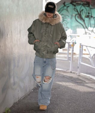 WEGO 【ユニセックス着用ITEM/MLサイズ展開】N2B カーキ