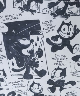 Green Parks ■ＦＥＬＩＸ　総柄ｐｔ　トートバッグ White×Black