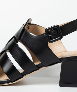 BONTRE 【LucaGrossi/ルカグロッシ】グルカ風ベルトサンダル ブラック