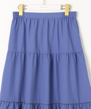 ANY SIS 【撥水・UVカット・速乾】ティアード スカート ブルー
