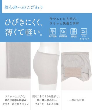 Wing インナーボトム【綿の贅沢オーガニック フラットタイプ】オーガニックコットン混　１分丈　ウイング／ワコール　ER1147 シェルベージュ