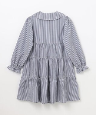 ANY KIDS ストライプ シャツ ワンピース ブルーストライプ