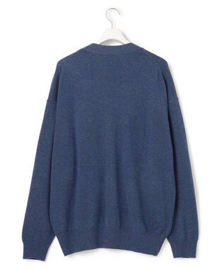 J.PRESS YORK STREET 【UNISEX】ANTI PILLING WOOL ニットカーディガン ダルブルー系