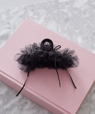 Maison de FLEUR チュールタイニーリボンバンスクリップ
