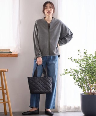 ANY ダンボールジップブルゾン チャコール