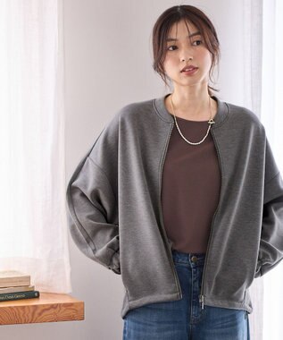 ANY ダンボールジップブルゾン チャコール