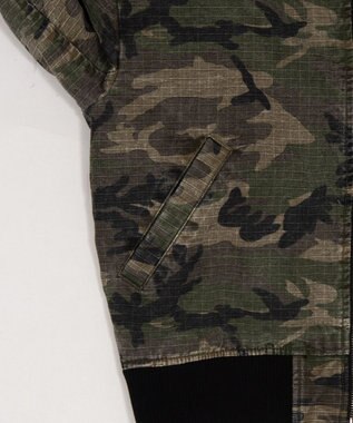 WEGO 【ユニセックス着用ITEM】リップストップフードブルゾン 柄1