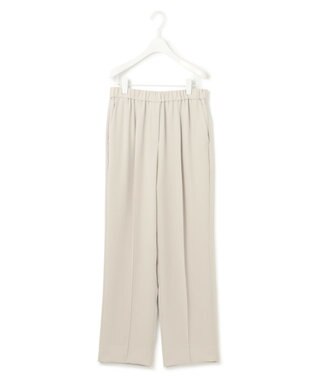 ICB L 【洗える】ライトダブルクロス ストレートパンツ トープ系