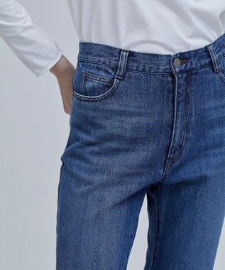 BEIGE， 【洗える】VICTOR / カットオフデニム Indigo Blue