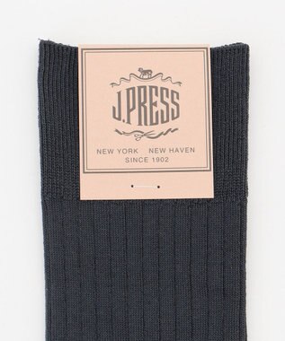 J.PRESS MEN 【定番】ハイゲージリブ ソックス グレー系